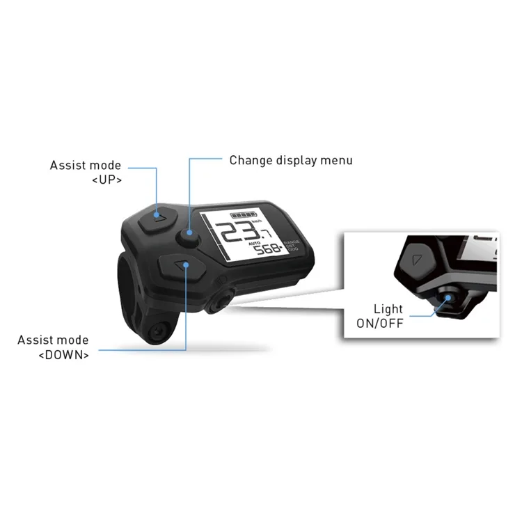 Fietscomputer voor Shimano Steps SC-E5000A met bekrachtigingsschakelaar — foto 2