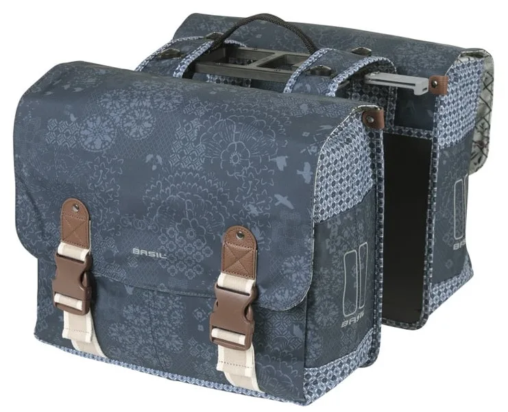 Dubbele fietstas Basil Bohème MIK 35 liter indigo blauw — foto 7