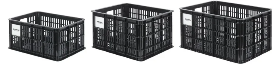 Bike crate Basil L gerecycled plastic MIK 40 liter - black — foto 3