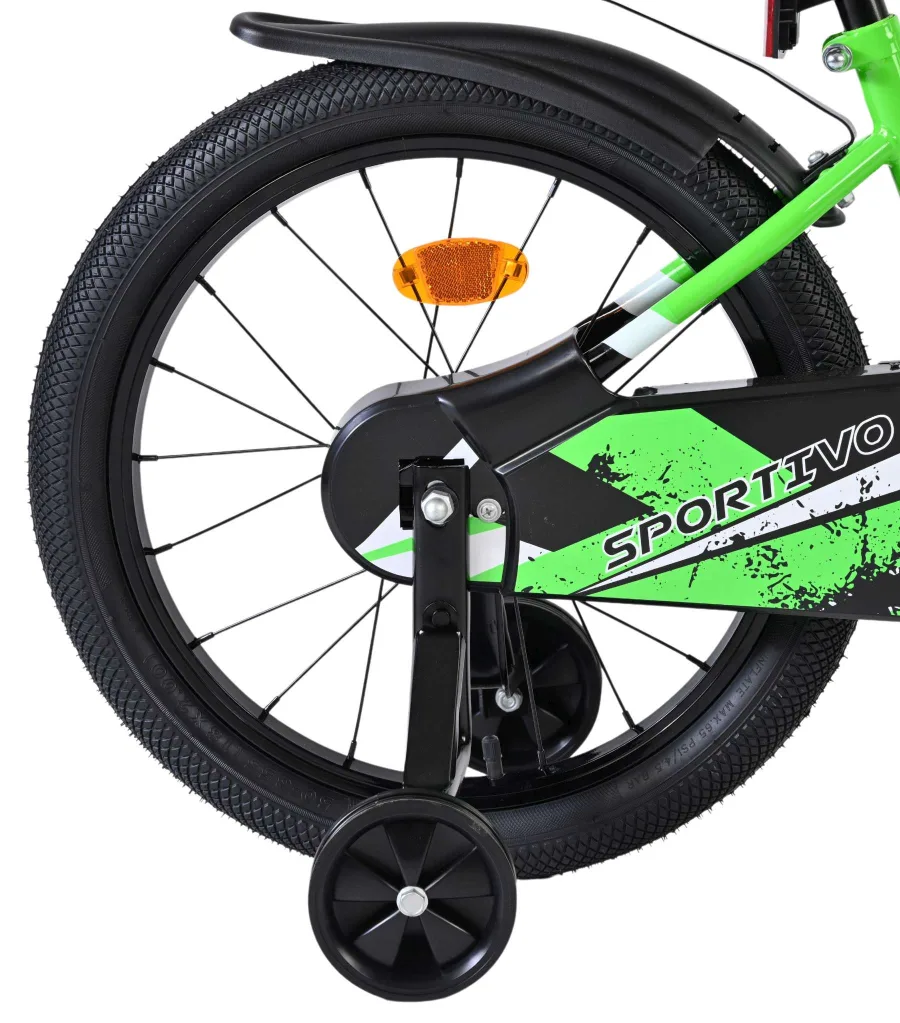 Volare Sportivo Kinderfiets – Jongens – 18 inch – Groen Zwart — foto 2