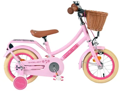 Volare Excellent Children's bike – Girls – 12 inch – Pink