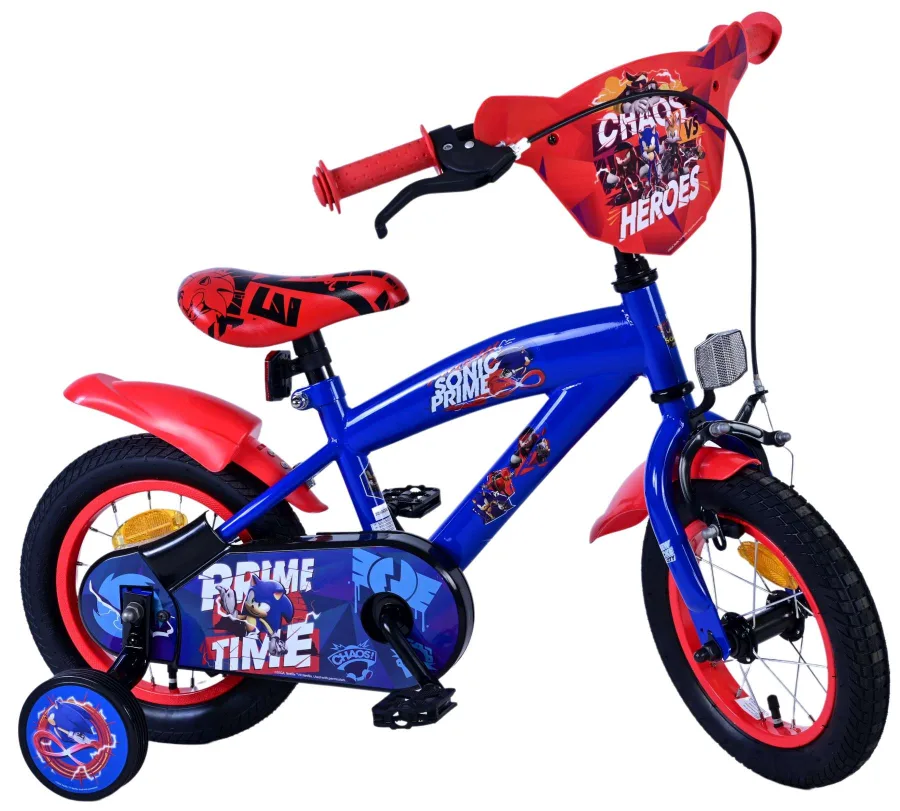 Turbo Crew Kinderfiets – Jongens – 12 inch – Blauw Rood — foto 2