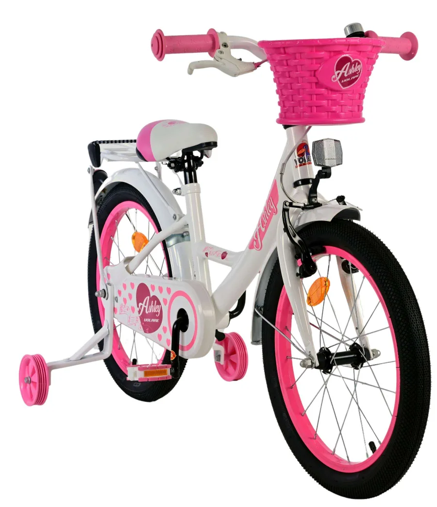 Volare Ashley Kinderfiets – Meisjes – 18 inch – Wit — foto 8