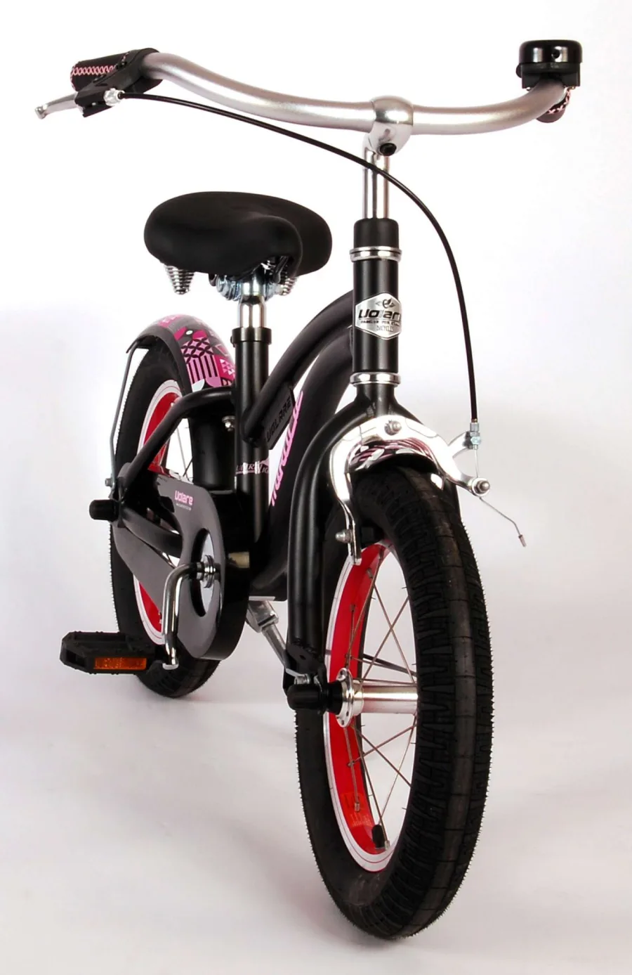 Volare Miracle Kinderfiets – Meisjes – 14 inch – Mat Zwart – Prime Collection — foto 17