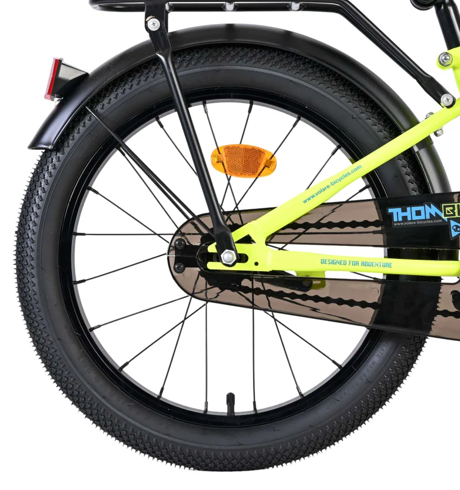 Volare Thombike Kinderfiets – Jongens – 18 inch – Blauw Geel — foto 2