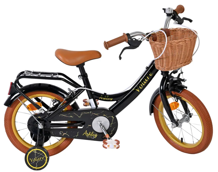 Volare Ashley Kinderfiets – Meisjes – 14 inch – Zwart – Twee Handremmen — foto 10