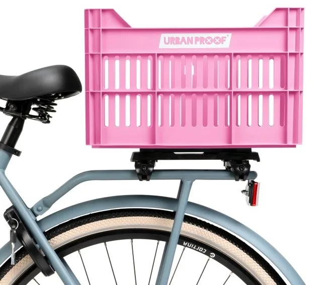 Gerecyclede Fietskrat Urban Proof Click 30 Liter Fel roze — foto 14