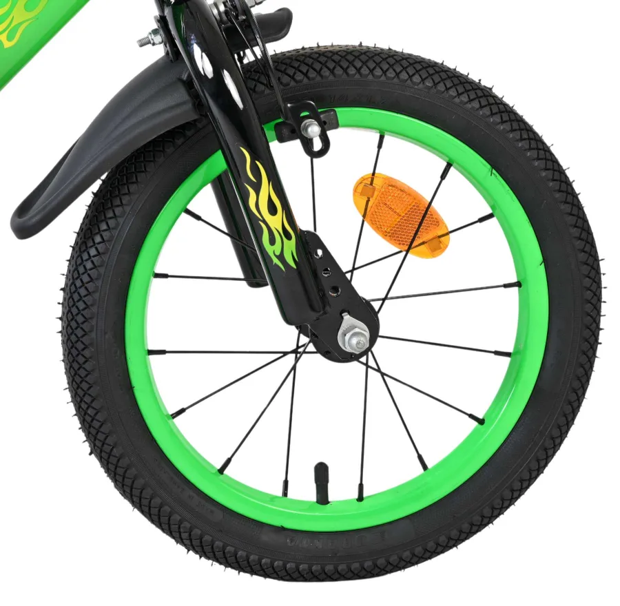 Volare Strike Kinderfiets - Jongens - 14 inch - Groen — foto 3