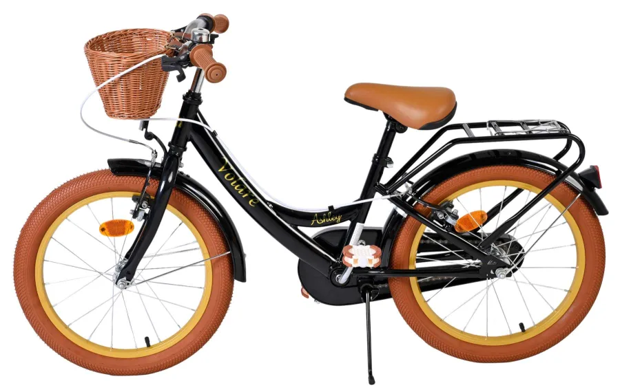 Volare Ashley Kinderfiets – Meisjes – 18 inch – Zwart – Twee handremmen — foto 9