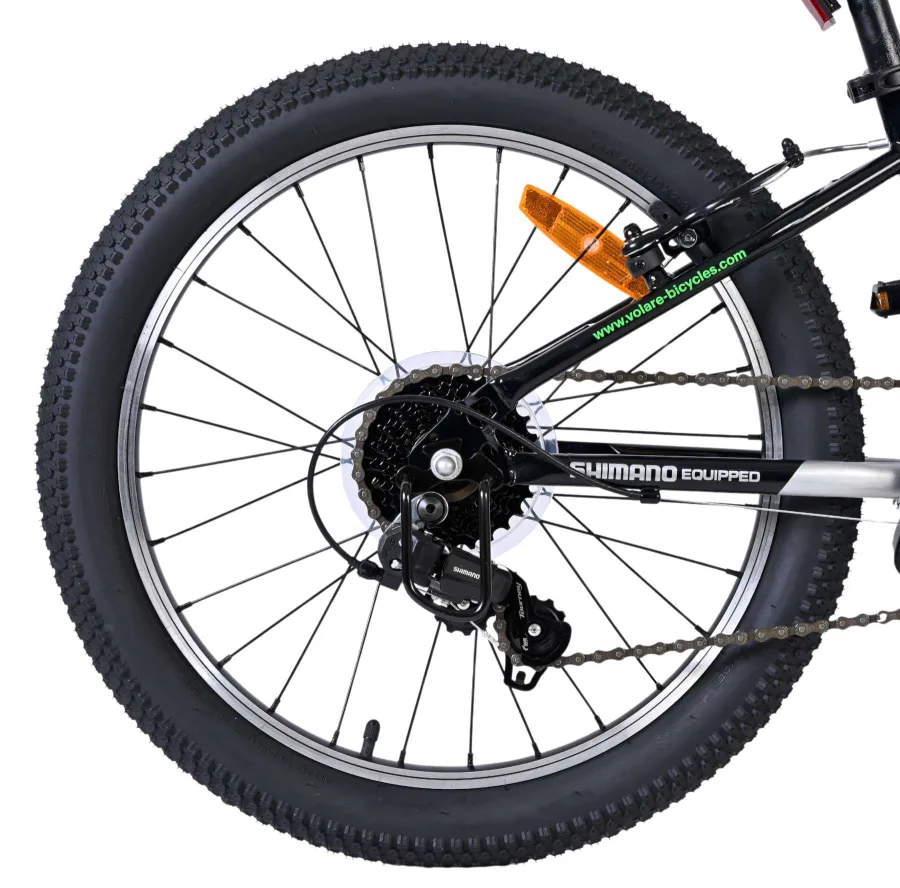 Volare Boost Kinderfiets - 20 inch - Zilver Groen - 7 versnellingen — foto 2