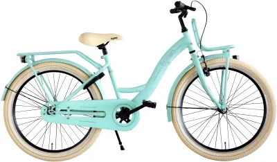 Kinderfiets Kyoso Blossom Breeze 24 inch met remnaaf - mat mintgroen