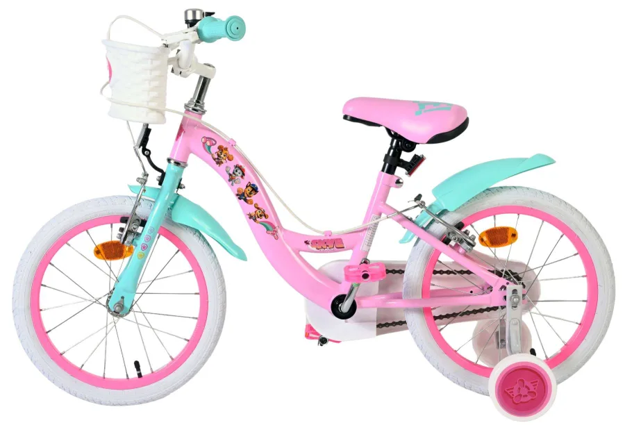 Paw Patrol Kinderfiets – Meisjes – 16 inch – Roze – Twee handremmen — foto 9
