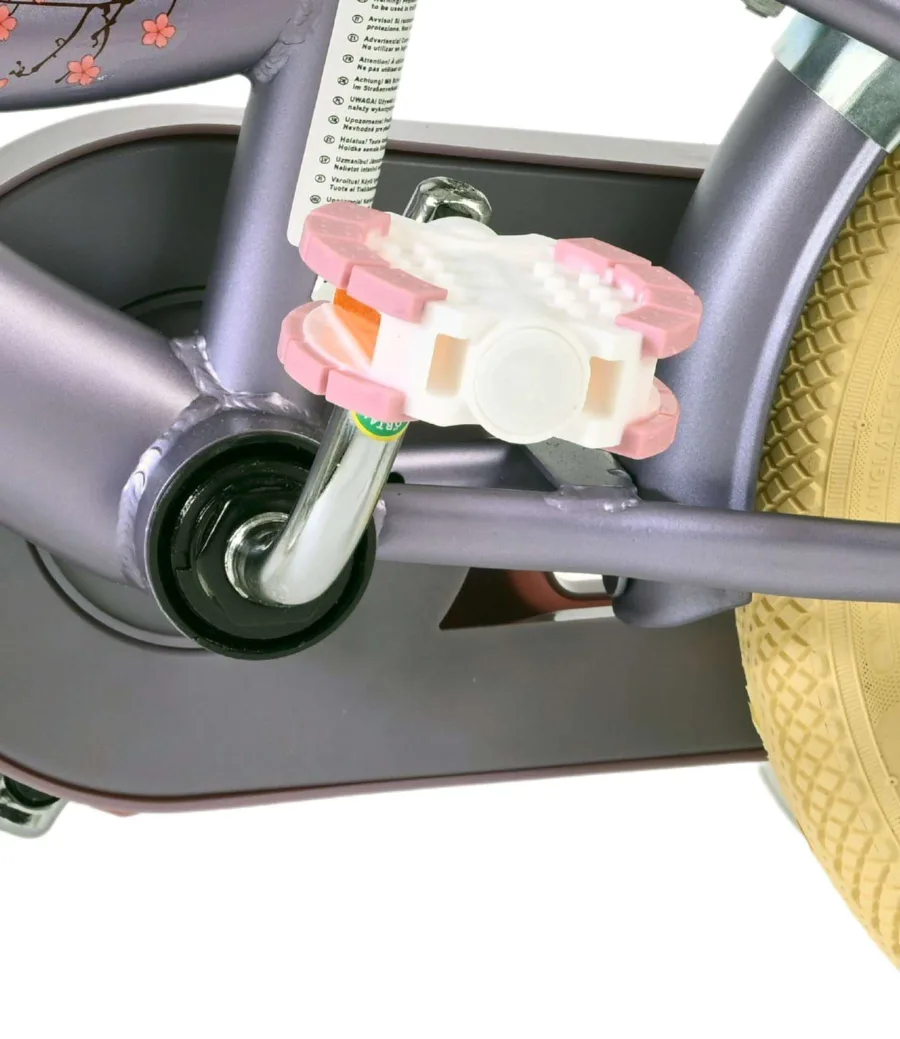 Volare Blossom Kinderfiets – Meisjes – 12 inch – Paars — foto 11