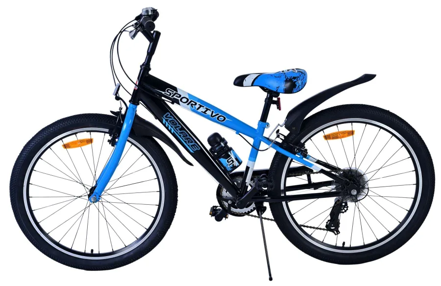 Volare Sportivo Kinderfiets – Jongens – 24 inch – 7 Speed – Zwart Blauw — foto 11