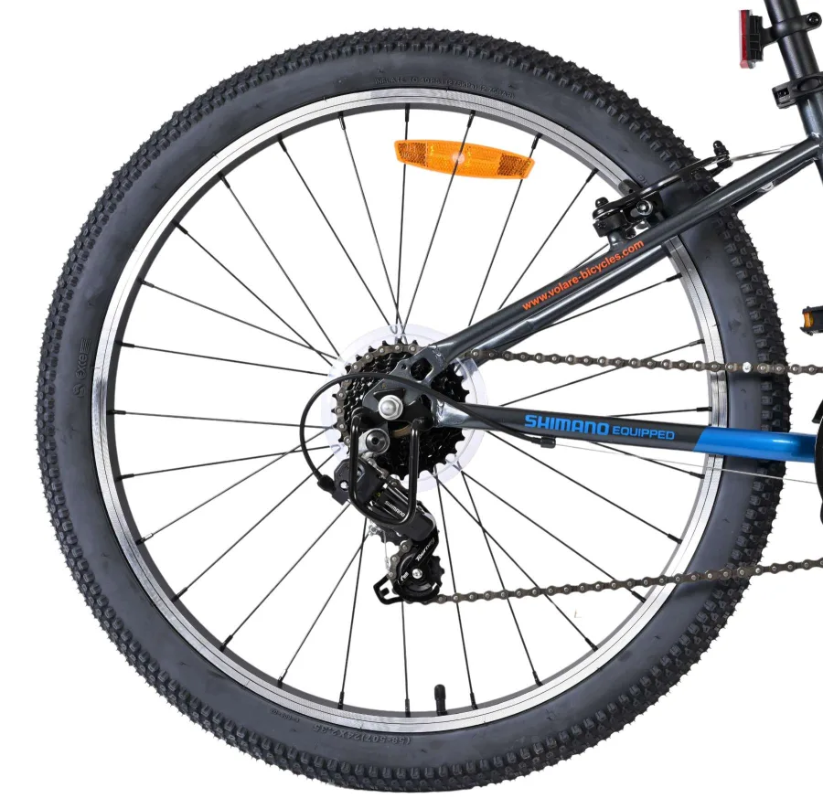 Volare Boost Kinderfiets – 24 inch – 21 Speed – Blauw/Grijs — foto 2