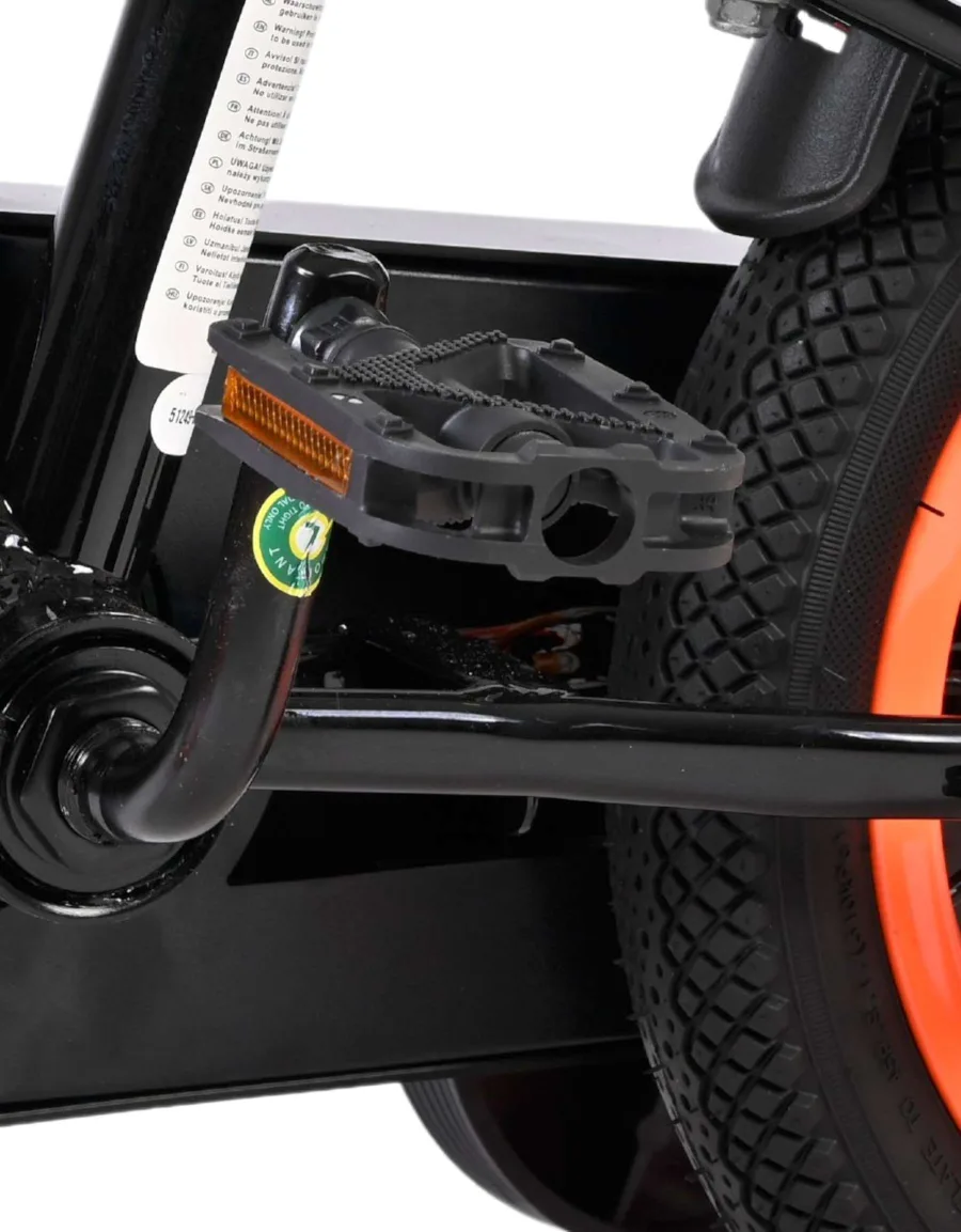 Volare Strike Kinderfiets – Jongens – 12 inch – Zwart Oranje — foto 10
