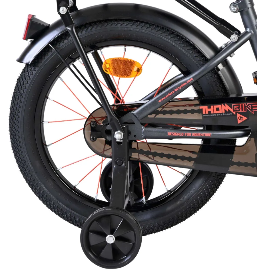 Volare Thombike Kinderfiets – Jongens – 16 inch – Oranje Grijs — foto 2