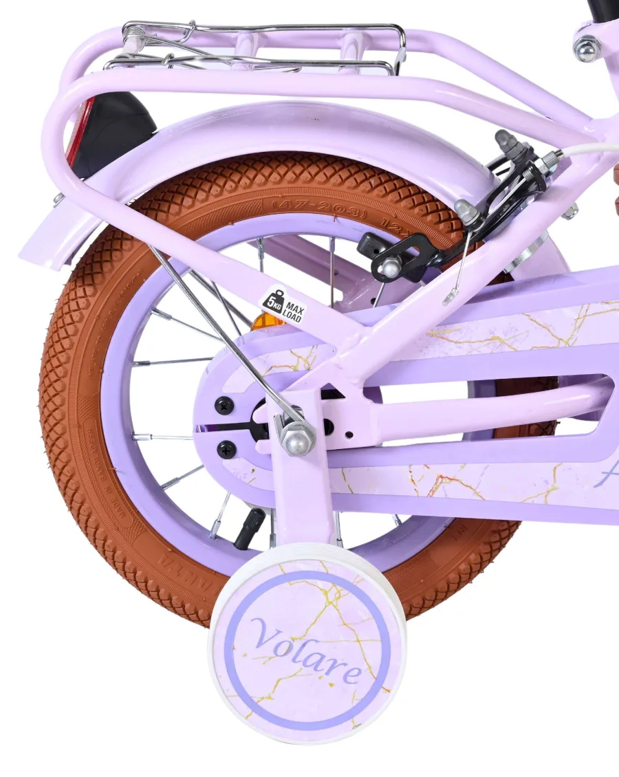 Volare Ashley Kinderfiets – Meisjes – 12 inch – Lila – Twee handremmen — foto 2
