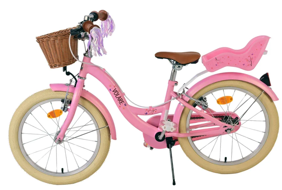 Volare Blossom Kinderfiets – Meisjes – 18 inch – Roze – Twee handremmen — foto 10