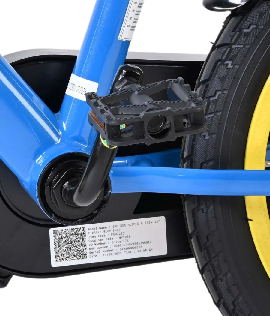 Paw Patrol -Rubble & Crew - Kinderfiets - Jongens - 14 inch - Blauw — foto 9