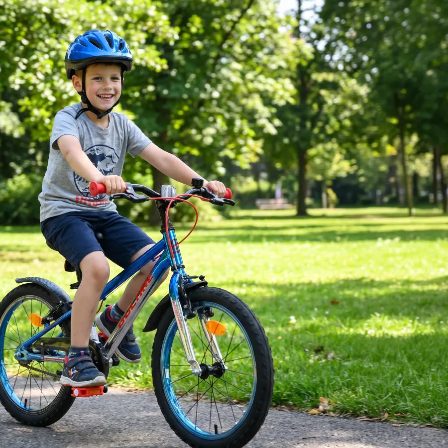 Volare Chrome Kinderfiets - Jongens - 18 inch - Blauw Zilver - Twee handremmen — foto 12