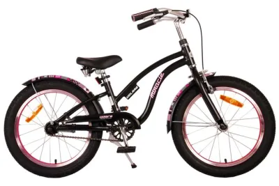 Volare Miracle Cruiser Kinderfiets – Meisjes – 18 inch – Mat Zwart – Prime Collection