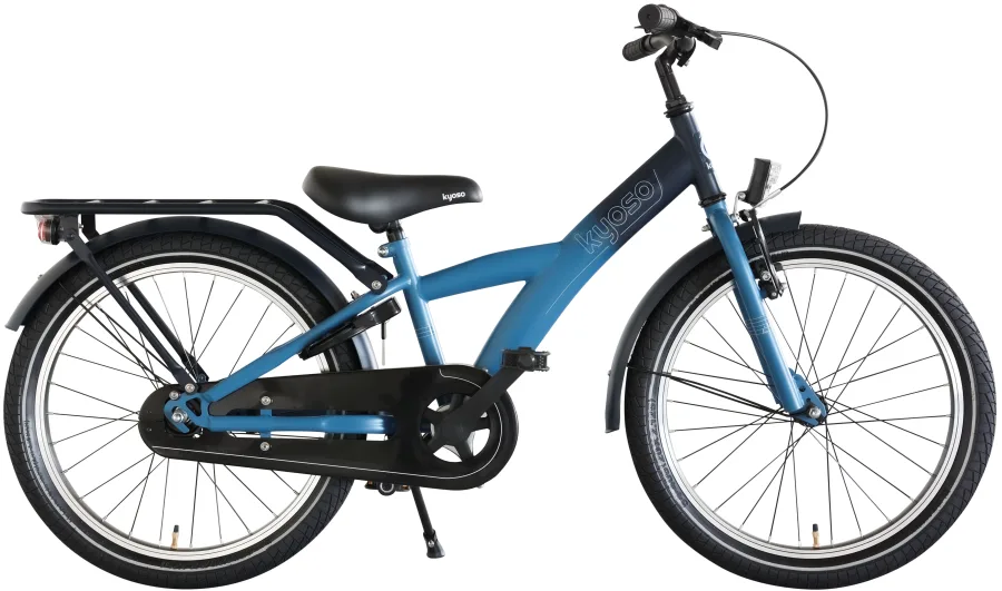 Kinderfiets Kyoso X-Rider 20 inch met remnaaf - donkerblauw/aqua