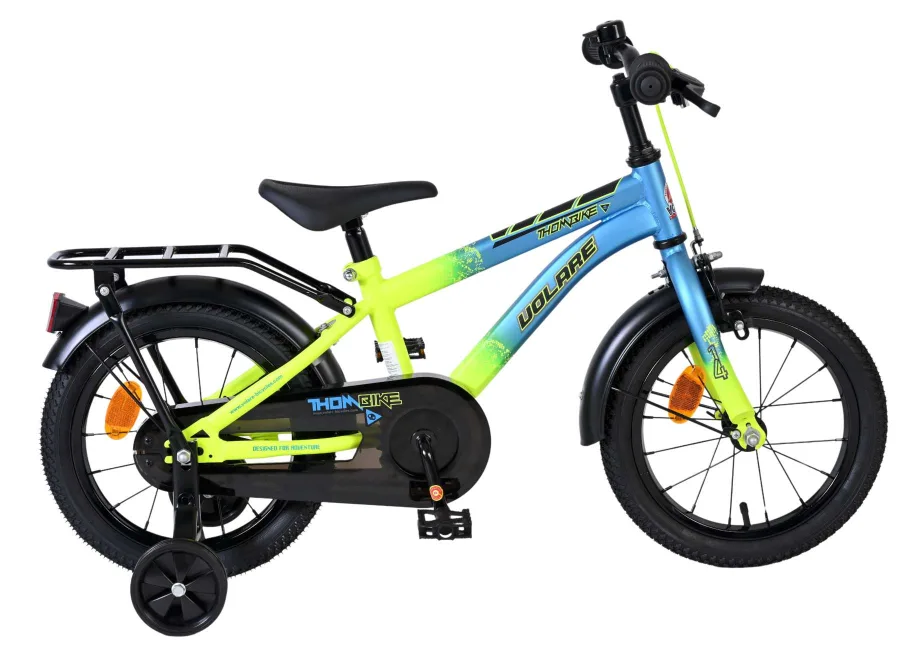 Volare Thombike Kinderfiets – Jongens – 14 inch – Blauw/Geel — foto 13