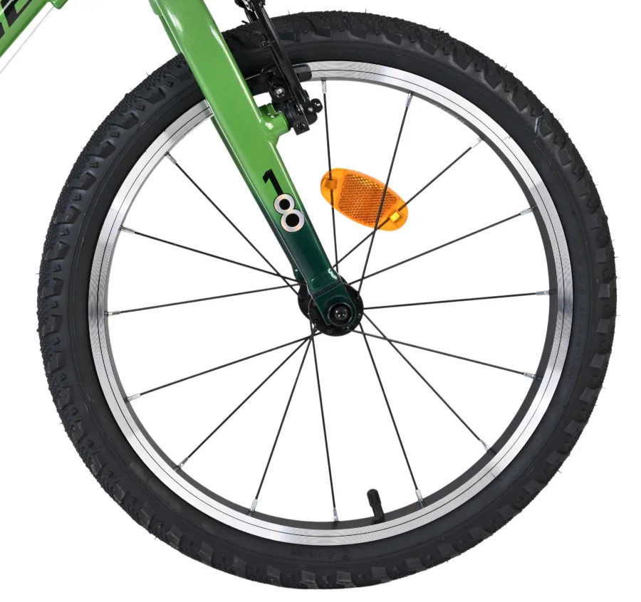 Volare Venom Kinderfiets – Jongens – 18 inch – Groen – Twee handremmen — foto 3