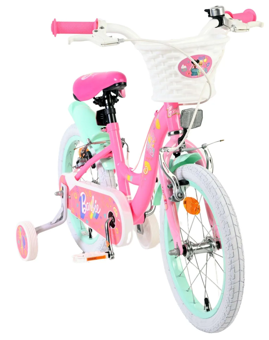 Barbie Kinderfiets – Meisjes – 16 inch – Roze – Twee handremmen — foto 7