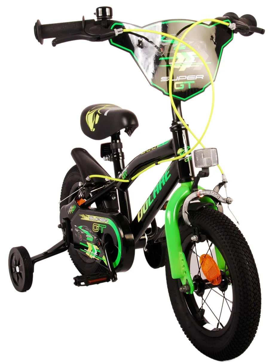 Volare Super GT Kinderfiets – Jongens – 12 inch – Groen – Twee handremmen — foto 11