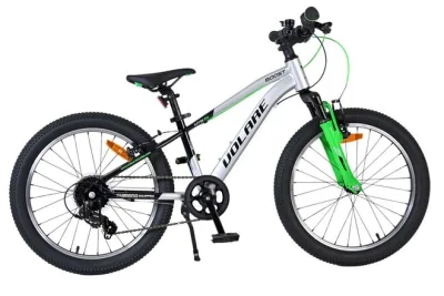 Volare Boost Kinderfiets - 20 inch - Zilver Groen - 7 versnellingen