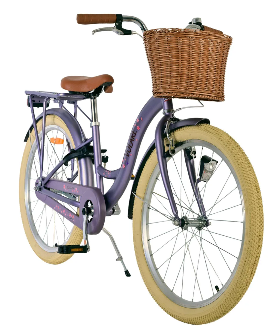 Volare Blossom Kinderfiets – Meisjes – 24 inch – Paars — foto 7