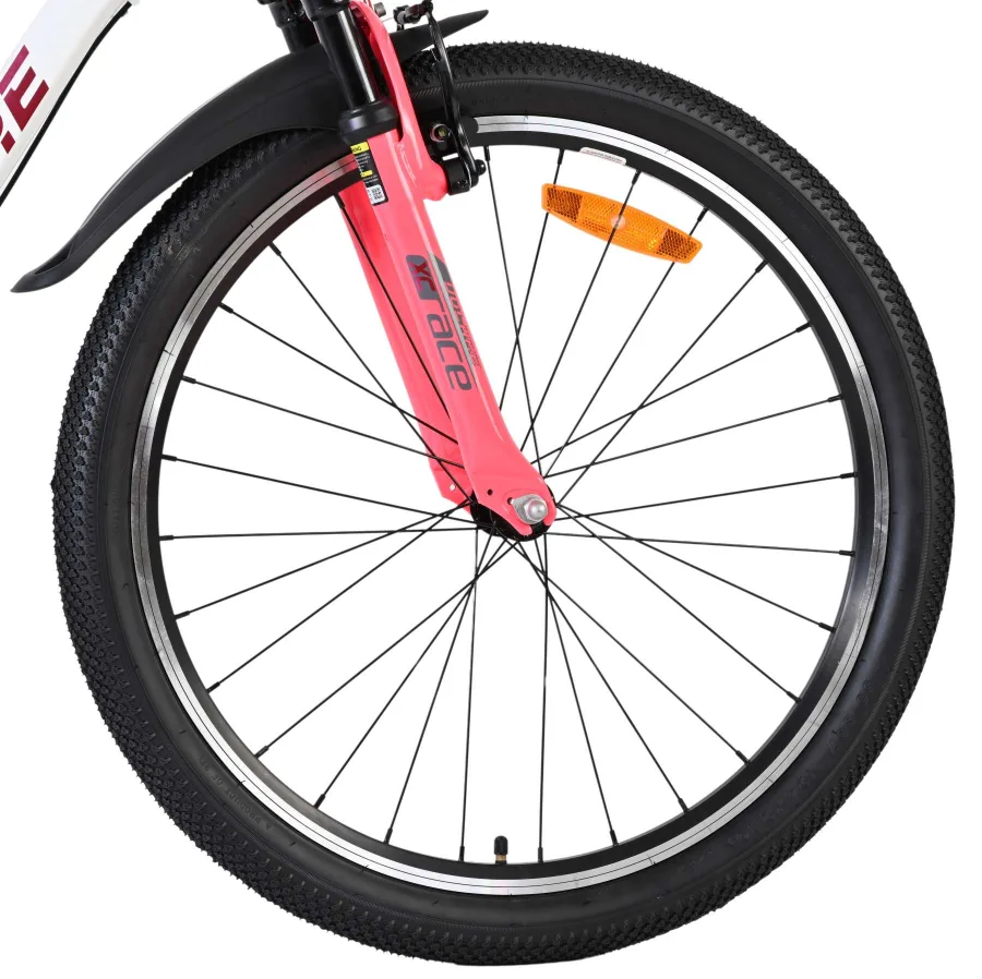 Volare XC Race Kinderfiets – 24 inch – Nexus 3 – Wit/Roze — foto 3