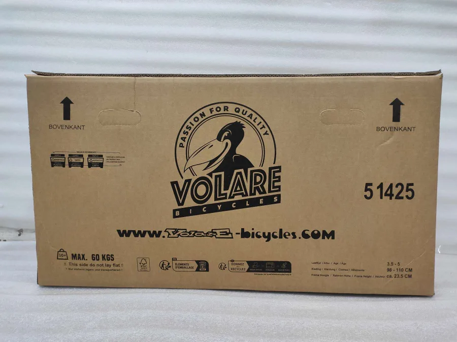 Volare Strike Kinderfiets – Jongens – 14 inch – Zwart Oranje – Twee handremmen — foto 14