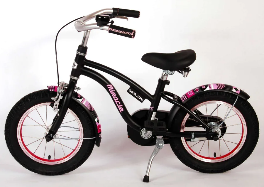 Volare Miracle Kinderfiets – Meisjes – 14 inch – Mat Zwart – Prime Collection — foto 5