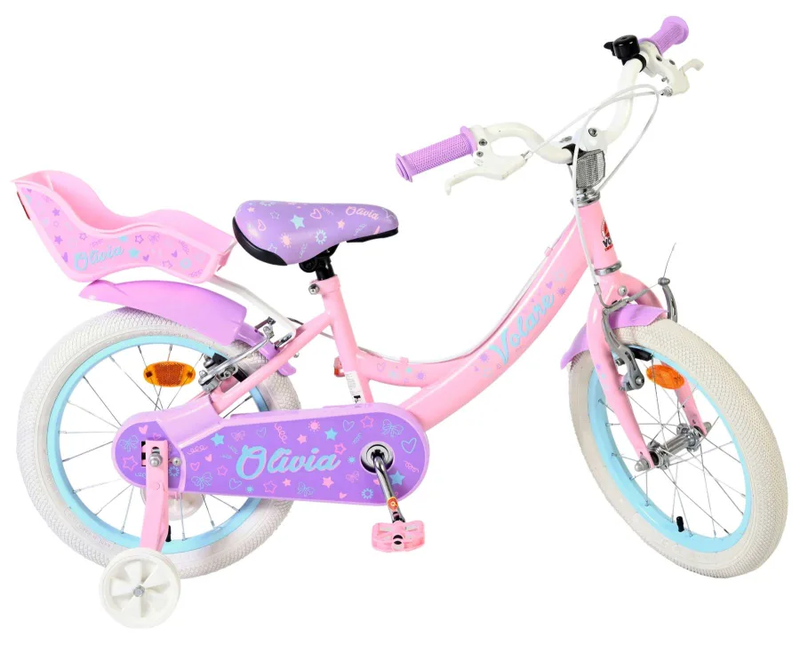 Volare Olivia Kinderfiets – Meisjes – 16 inch – Roze – Twee Handremmen — foto 11