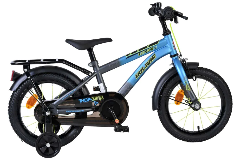 Volare Thombike Kinderfiets – Jongens – 14 inch – Blauw/Grijs — foto 13
