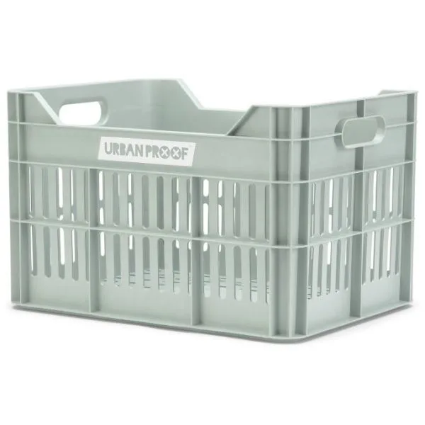 Gerecyclede Fietskrat Urban Proof Click 30 Liter Mistig mintgroen