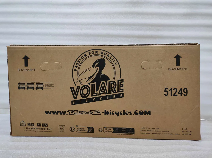 Volare Strike Kinderfiets – Jongens – 12 inch – Zwart Oranje — foto 12