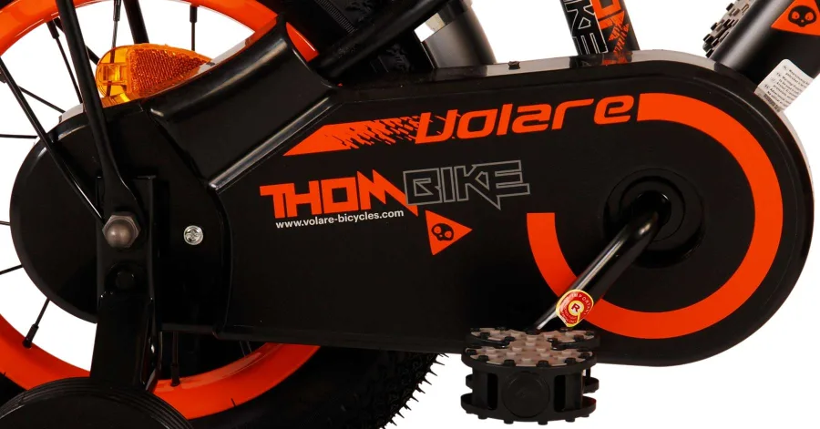 Volare Thombike Kinderfiets – Jongens – 12 inch – Zwart Oranje — foto 13