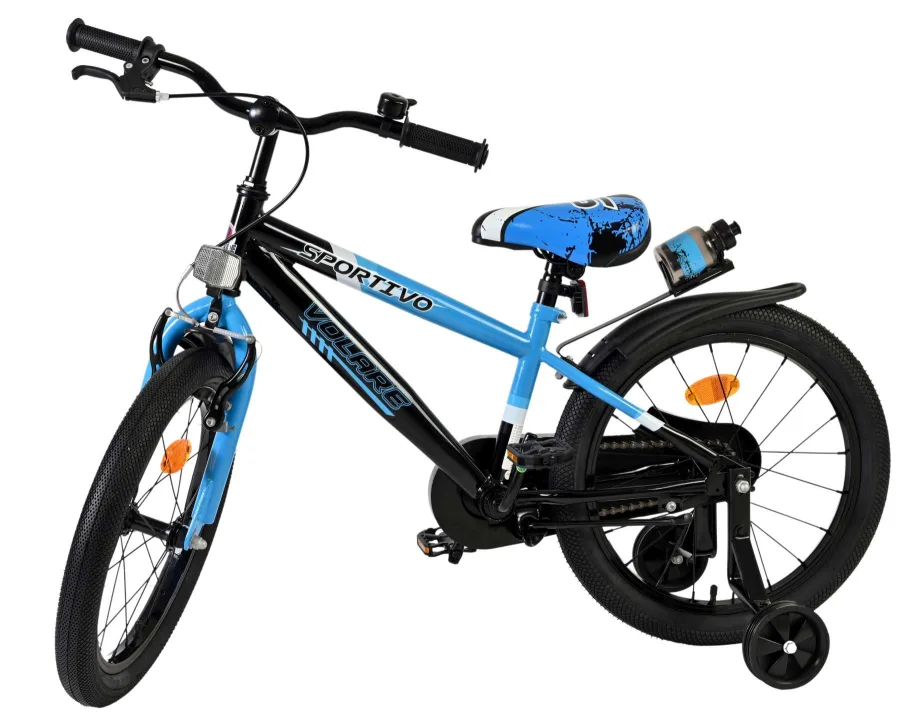 Volare Sportivo Kinderfiets – Jongens – 18 inch – Blauw Zwart — foto 10