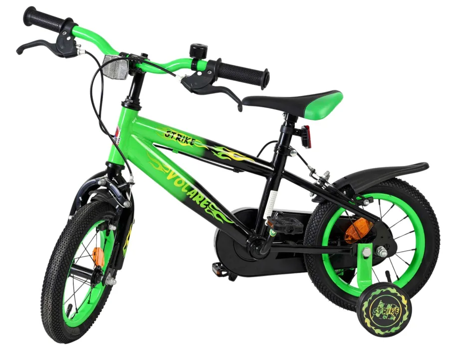 Volare Strike Kinderfiets – Jongens – 12 inch – Zwart Groen – Twee Handremmen — foto 11