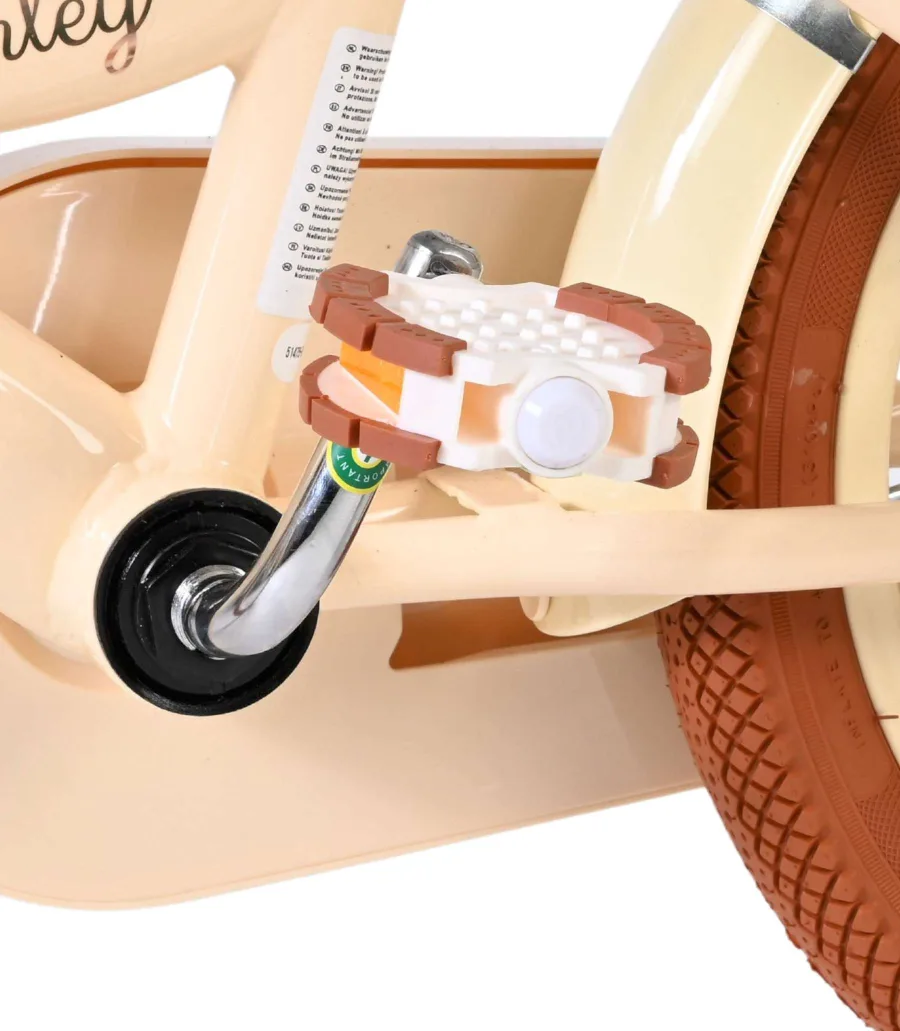 Volare Ashley Kinderfiets – Meisjes – 14 inch – Creme – Twee Handremmen — foto 9