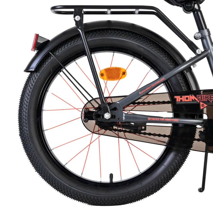 Volare Thombike Kinderfiets – Jongens – 18 inch – Oranje Grijs — foto 2