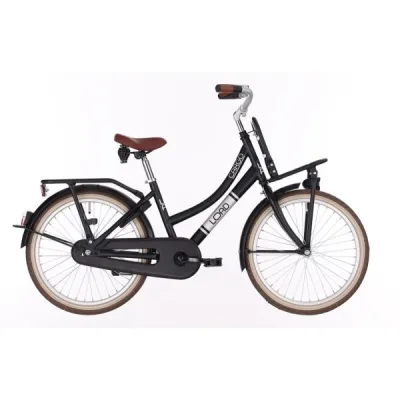 Bikefun Load 20″ meisjesfiets remnaaf mat zwart 2026