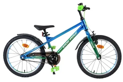 Volare Chrome Kinderfiets - Jongens - 18 inch - Blauw Groen