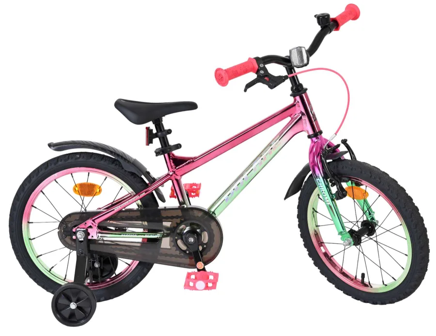 Volare Chrome Kinderfiets – Uni – 16 inch – Roze/Groen — foto 11