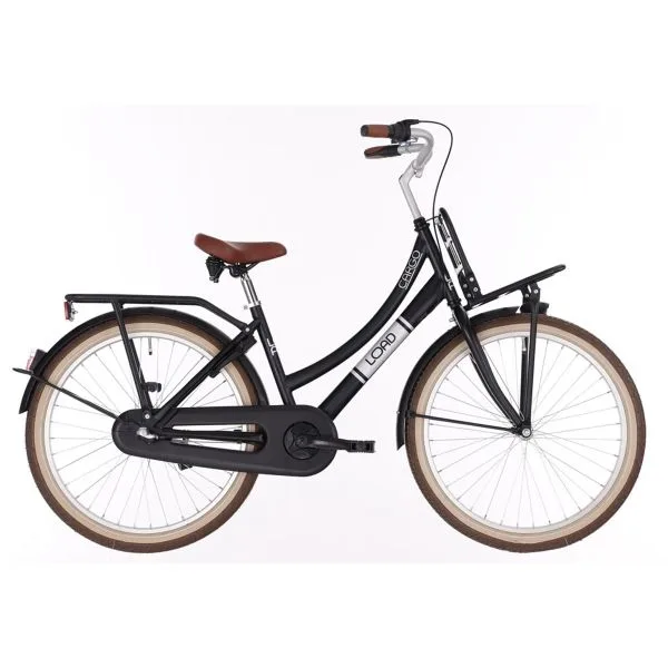 Bikefun Load 26″ meisjesfiets 3 versnellingen remnaaf mat zwart 2026