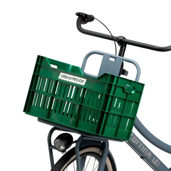 Gerecyclede Fietskrat Urban Proof Click 30 Liter Retro Groen — foto 3